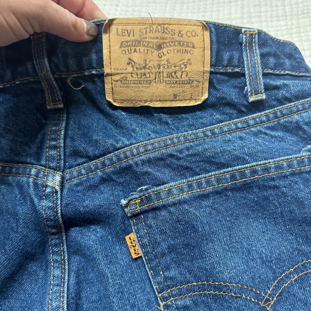VTG 80s Levi's 505 Orange Tab Bootcut Jeans Mens tagged 38x32 measure 37x31 USA - Picture 9 of 10